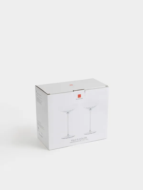 Drinking glass, 220 ml, 2 pcs, glass, blue, Filo R color, image-4