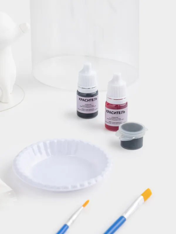 Creative kit, 1 items, quartz painting, gypsum, Snow fox, Creative, image-2