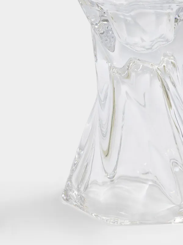 Candlestick, 12 cm, for thin / tea candles, glass, Torsido, image-2