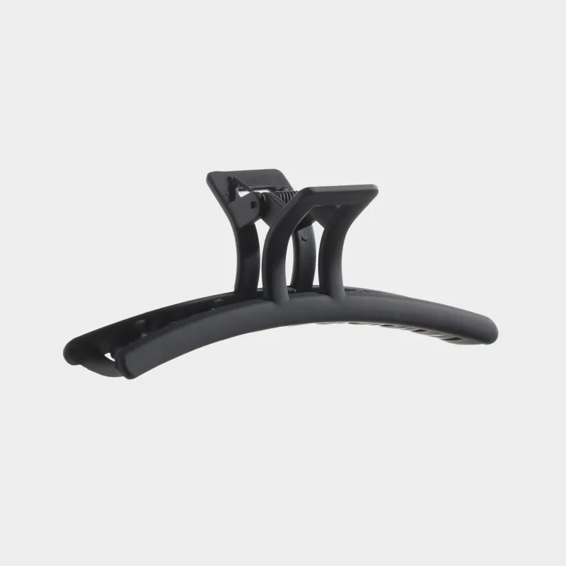 Hair clip, 11 cm, plastic, black, Crab, Basic