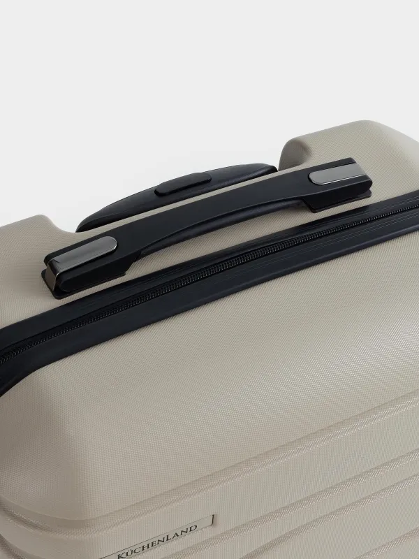Suitcase S, 39x22x55 cm, 2.7 kg, plastic, beige, Travel comfort, image-9