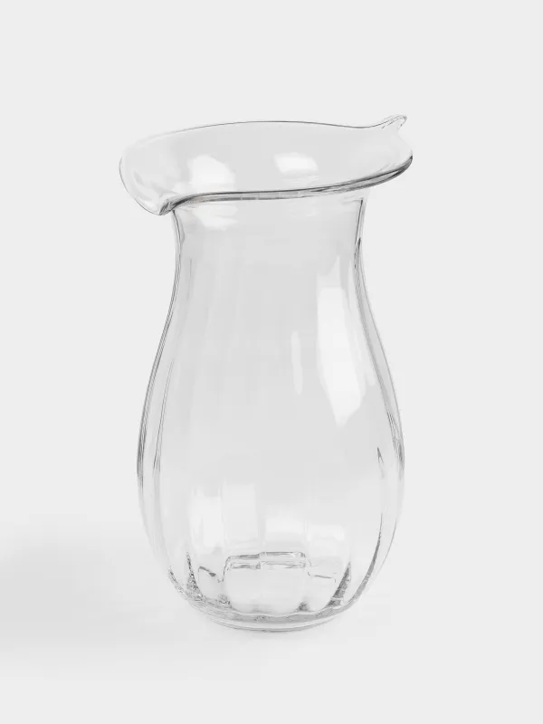 Flower vase, 39 cm, glass, Ledge, image-1