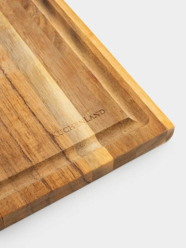 Cutting board, 33x25 cm, rectangular, wood, Noble tree, image-6