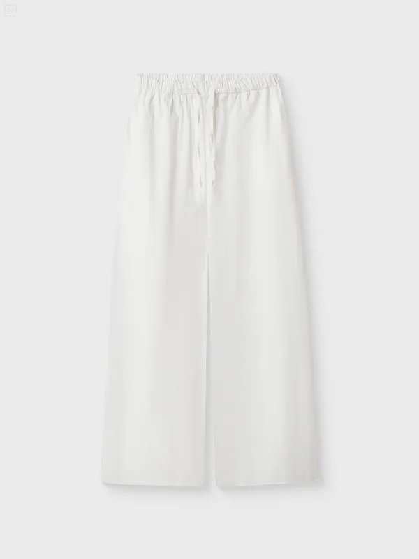 Women's trousers, homewear, size L, cotton, white, Ataria, image-4