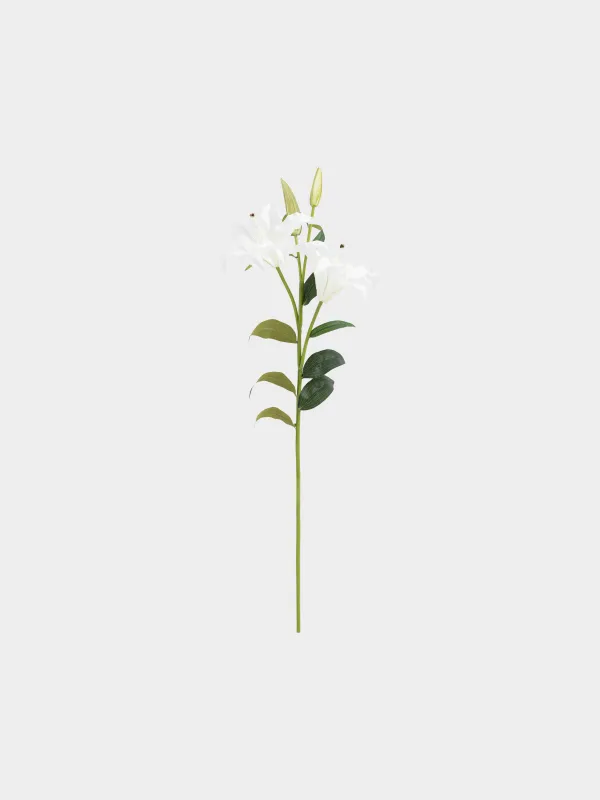 Artificial flower, 1 m, polyurethane, White lily, Flower garden, image-0