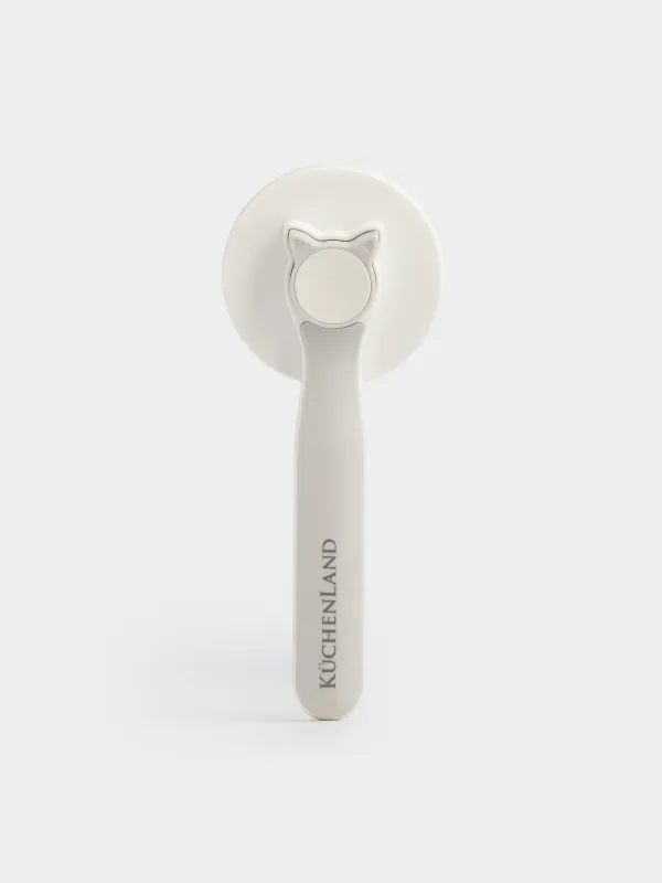 Pet hair comb, 18 cm, Self-cleaning, plastic / steel, White-gray, Ears, Pet, image-2