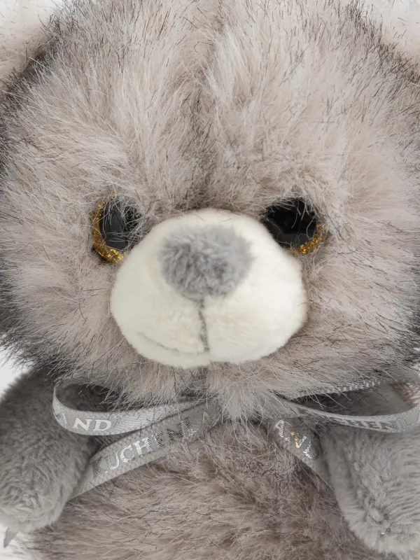 Keychain, 11 cm, soft, polyester / metal, grey, Rabbit, Rabbit, image-3