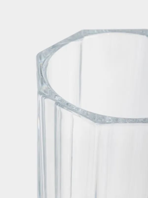 Flower vase, 36 cm, glass, Facets, Terlano, image-3