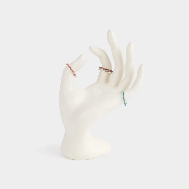 Jewelry holder, 16 cm, polyresin, milky, Hand, Hand, image-5