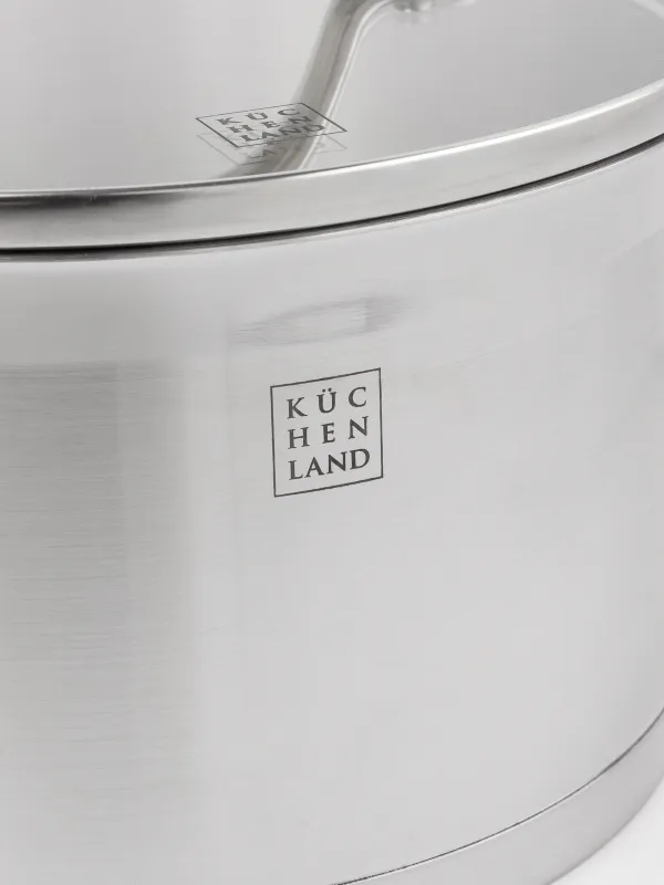 Pot with Lid, 18 cm, 2,5 l, Silver Stone, image-2