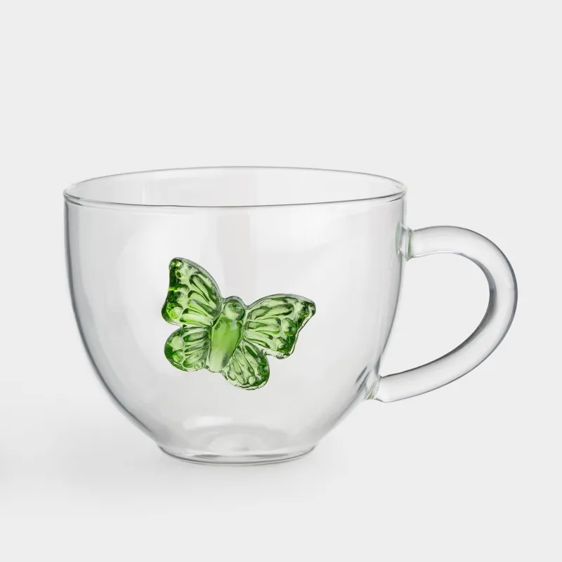 Mug, 300 ml, glass B, Butterfly, Butterfly