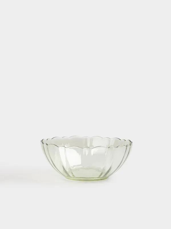 Salad bowl, 18x8 cm, 1 l, glass, yellow, Nelton color, image-0