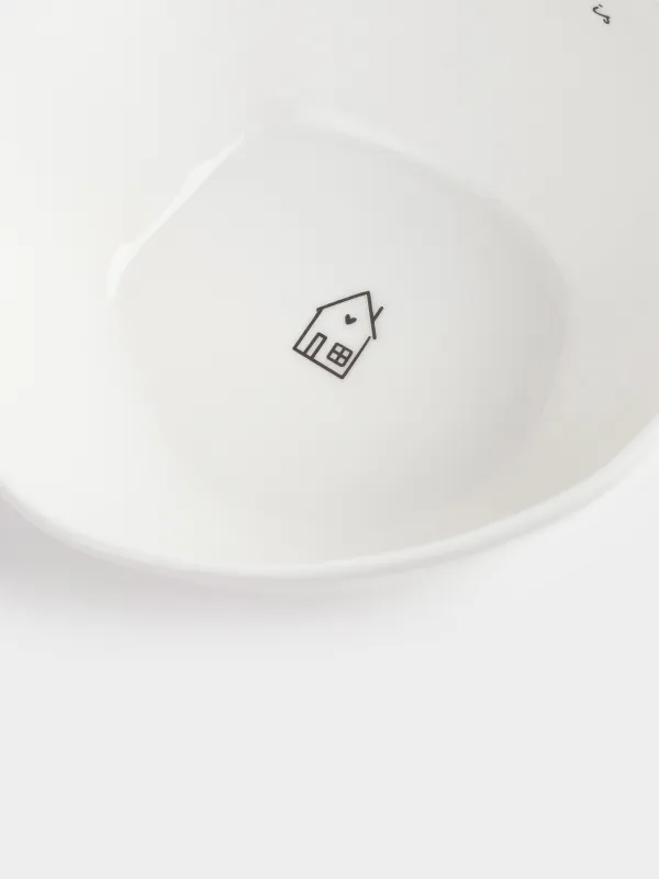 Salad bowl, 15x7 cm, 530 ml, porcelain P, white, House, Amour, image-3