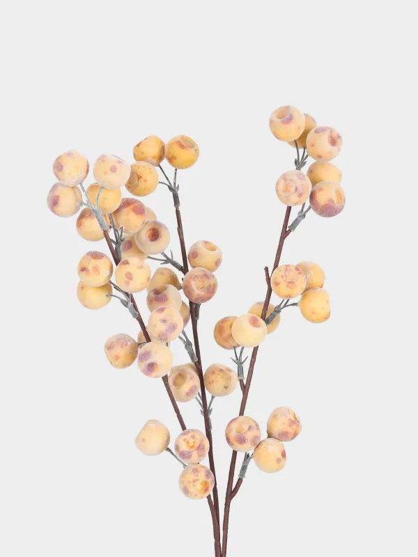 Decorative branch, 73 cm, plastic / foam, Small apples, Fruit decor, image-2