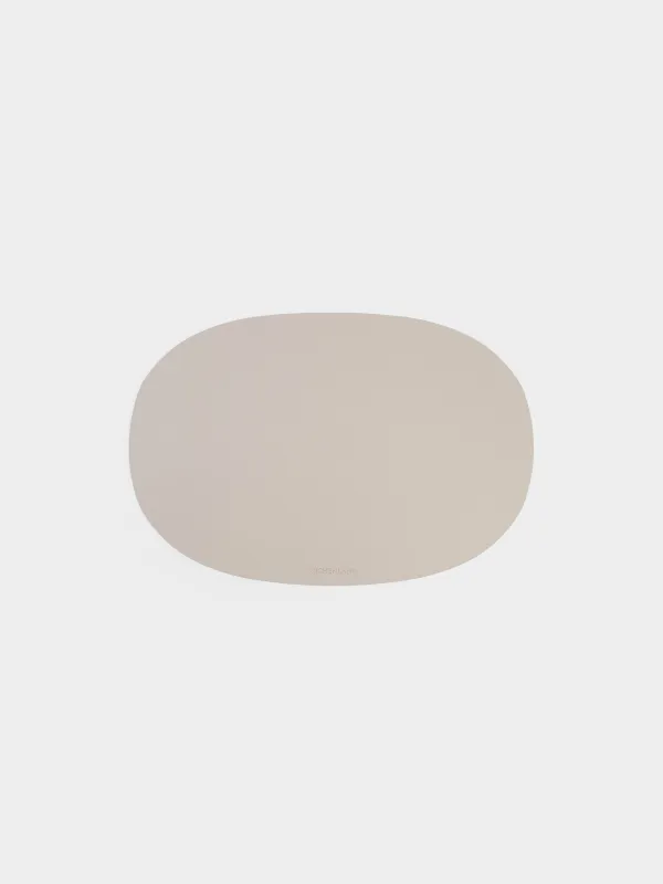 Placemat, 30x45 cm, PVC, oval, beige, Rock, image-0
