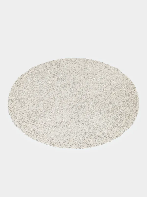 Napkin for appliances, 38 cm, PVC, round, golden, Azhur, image-1