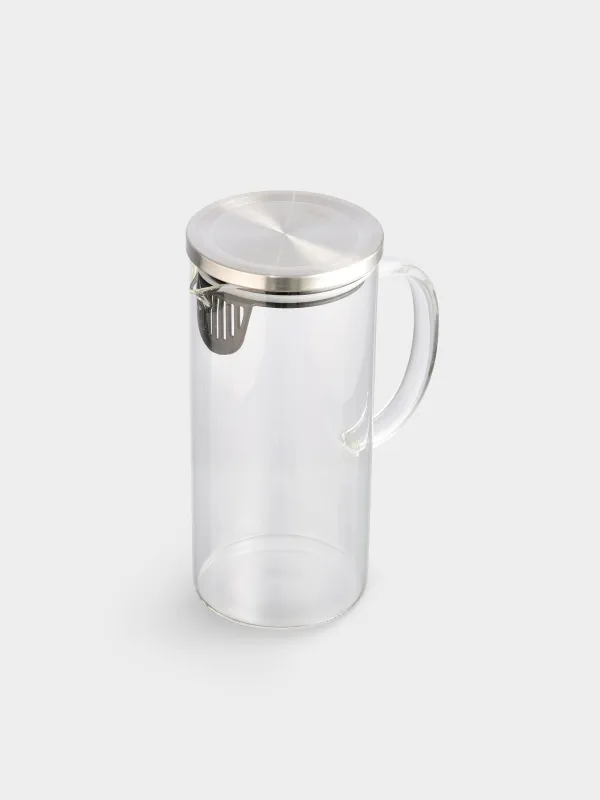 Jug, 1,4 l, with filter lid, glass B, Apple, image-1