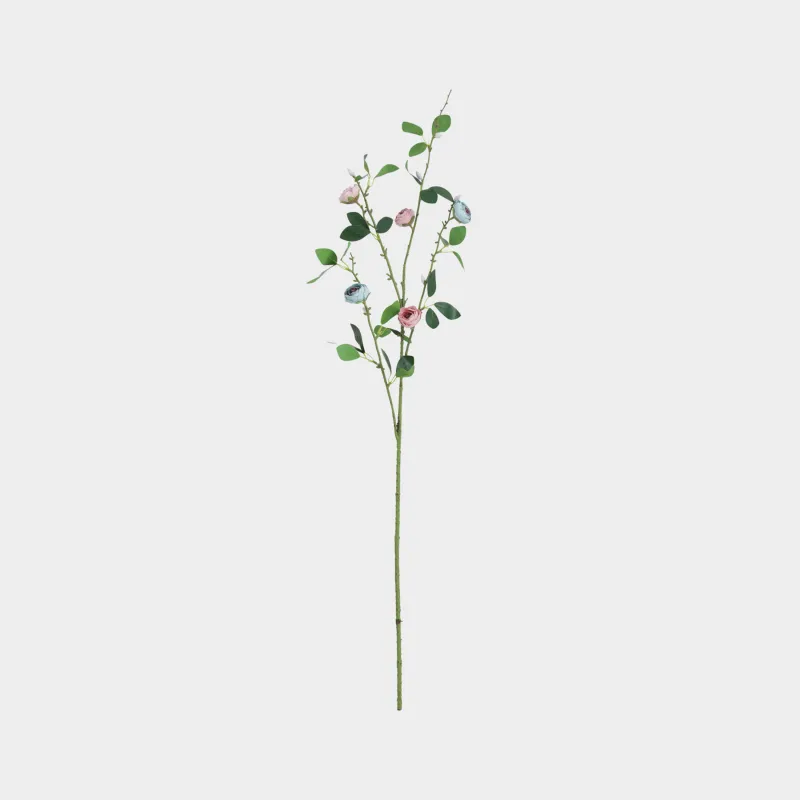 Decorative branch, 1 m, plastic, Peonies, Flower garden