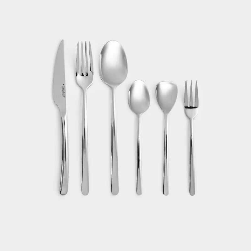 Kitchenware, 12 pers, 68 pr, steel, Toscana