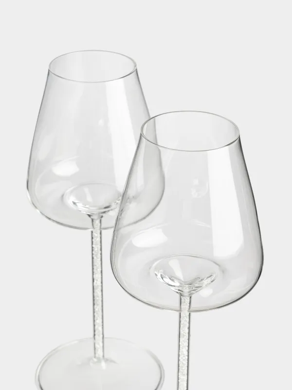 Drinking glass, 450 ml, 2 pcs, glass / rhinestones, Sorento crystal, image-2