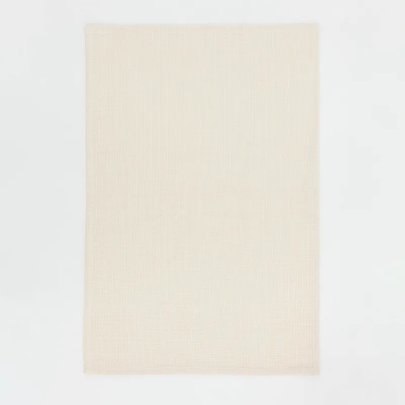 Kitchen towel, 40x60 cm, 3 pcs, cotton, menthol/brown / beige, Waffle, image-3