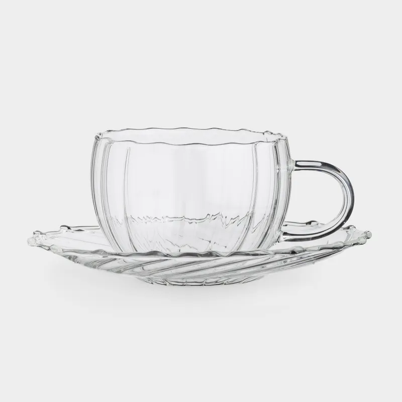 Tea pair, 1 pers, 2 items, 360 ml, glass B, Camellia
