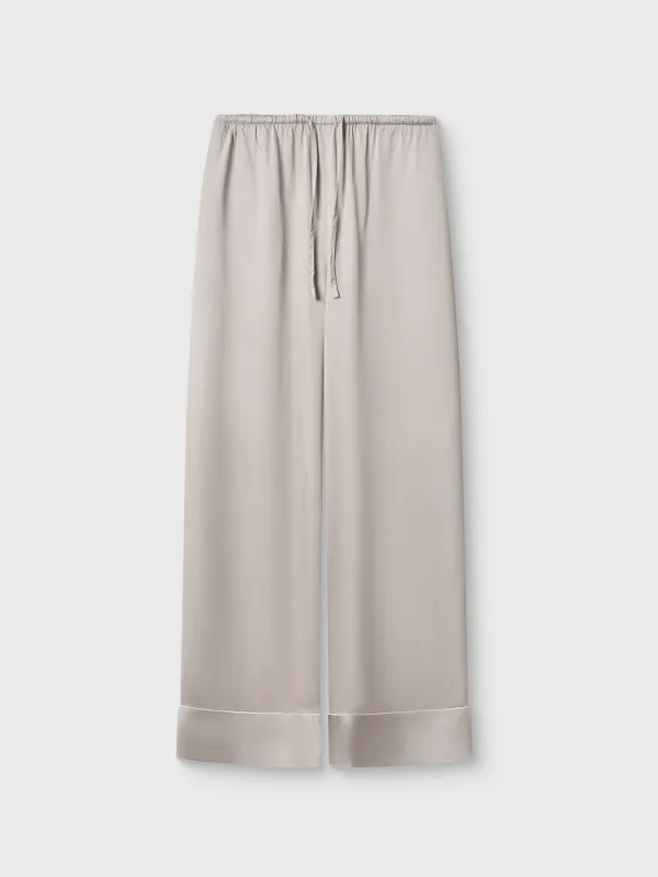 Women's trousers, homewear, size L, bamboo, beige, Debora, image-4