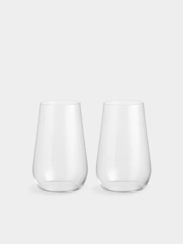 Glass, 14 cm, 580 ml, 2 pcs, crystal glass, Ferentino, image-0