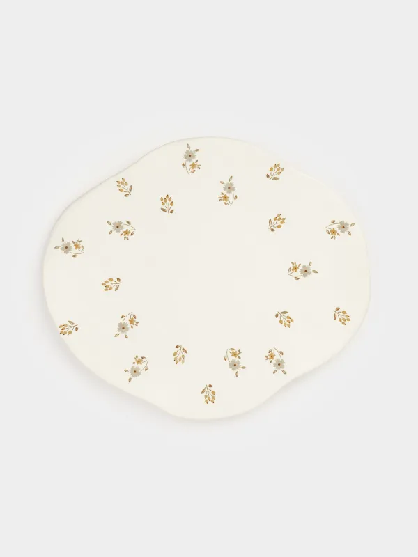 Tea pair, 1 person, 2 items, 460 ml, ceramics, milky, Vintage flowers, La flore, image-4