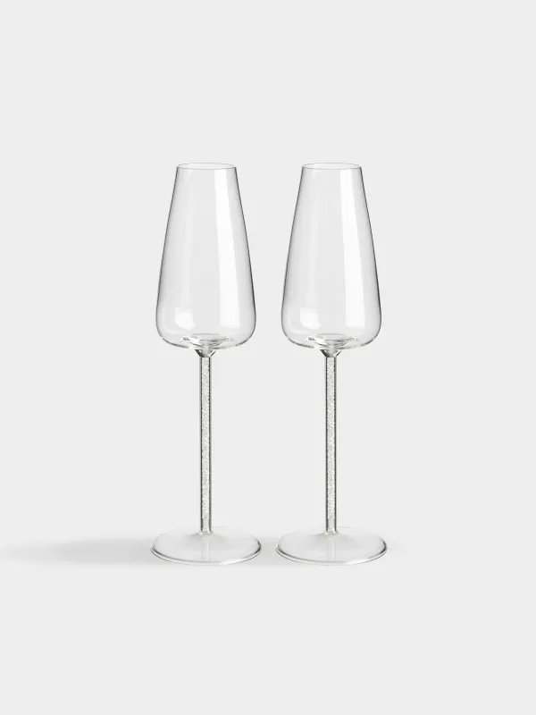 Drinking glass, 270 ml, 2 pcs, B glass / rhinestones, Sorento crystal, image-0