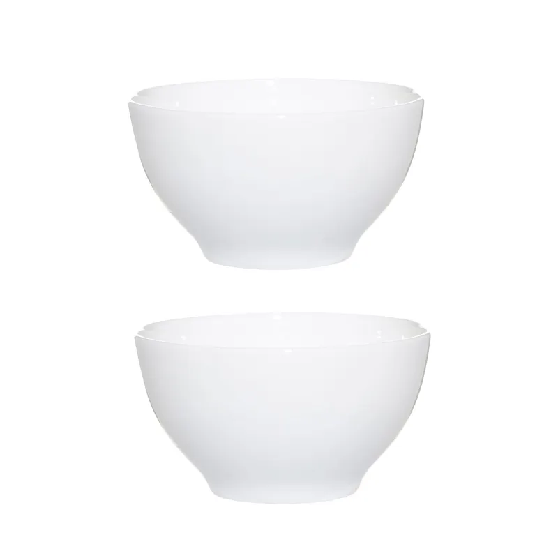 Bowl, 12x6 cm, 2 pieces, porcelain F, white, Ideal white, image-0