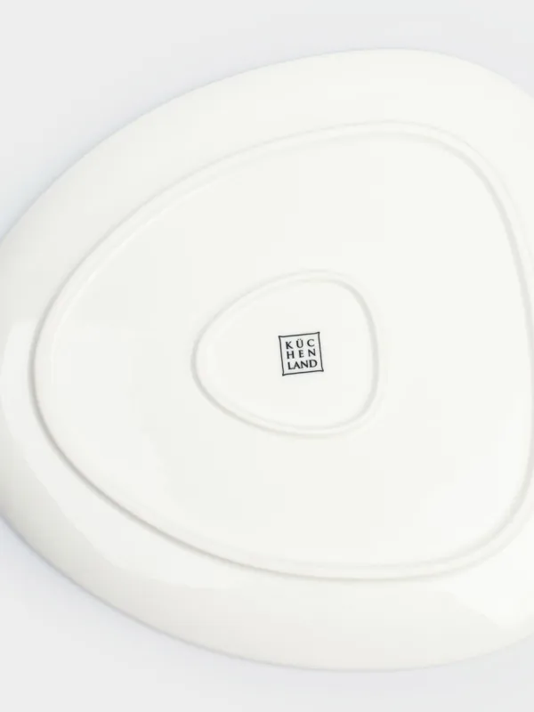 Dinner plate, 27x25 cm, porcelain P, white, Synergy, image-4