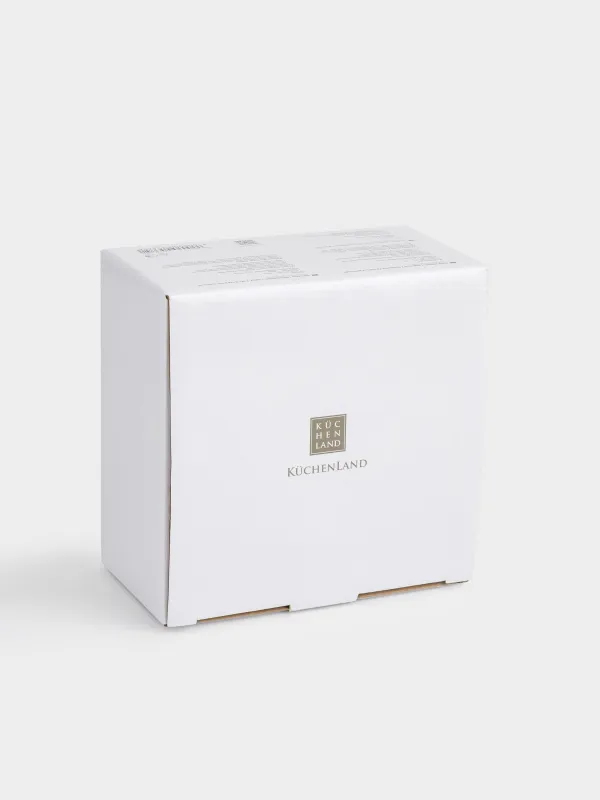 Tea pair, 1 person, 2 items, 250 ml, porcelain N, white, with golden edging, Pomegranates and orange, Christmas miracle, image-6